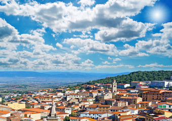 ozieri under clouds