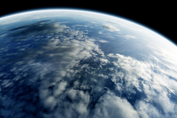 planeta tierra desde el espacio