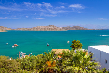 Scenery of Mirabello Bay on Cret, Greece