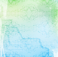 grungy ornamented vector background, eps10