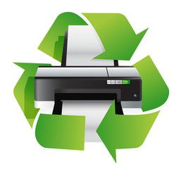 printer recycle concept