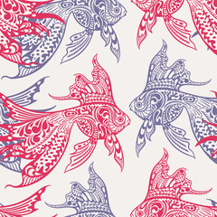 Fish seamless pattern