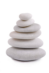 Fototapeta na wymiar Zen stones isolated