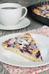 A piece of tasty berry pie