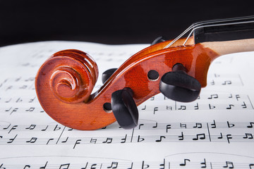 Violin And Musical Notes