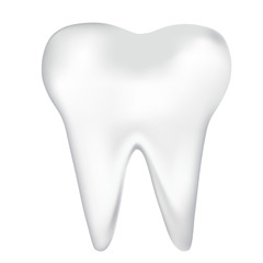 tooth design element. vector mesh illustration