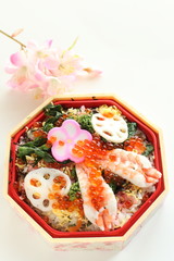 japanese cuisine, chirashizushi