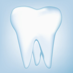 tooth design element. vector mesh illustration