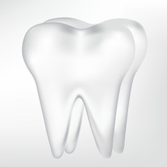 tooth design element. vector mesh illustration