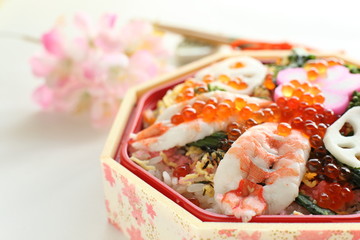 japanese cuisine, chirashizushi