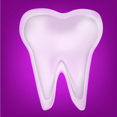 tooth design element. vector mesh illustration