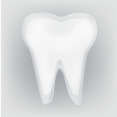 tooth design element. vector mesh illustration