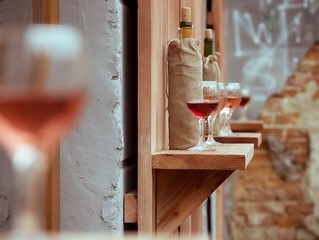 Wine in glasses
