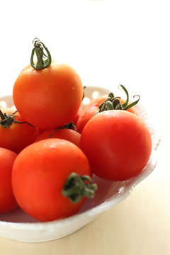 freshness tomato in bowl for healthy food image