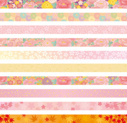 和風　広告　ライン　バナー　10種類