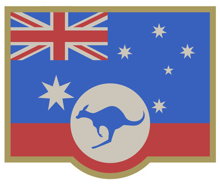 Elegant Australia emblem