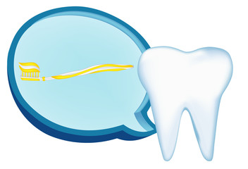 tooth,  toothbrush. mesh illustration