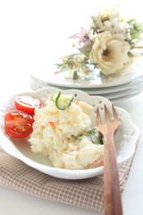 gourmet deli, potato and cucumbe salad