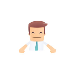 modern and stylish web character