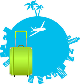 clobe with plane