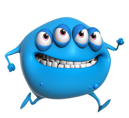 3d cartoon monster