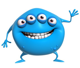 3d cartoon monster
