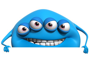 3d cartoon monster