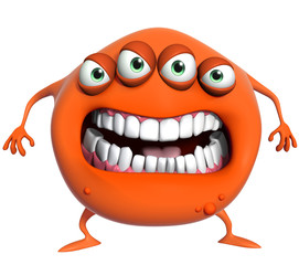 3d cartoon monster
