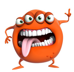 3d cartoon monster