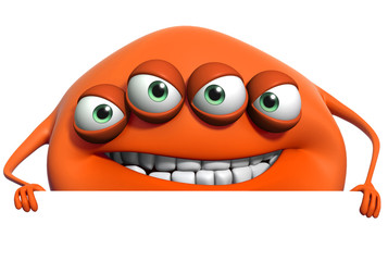 3d cartoon monster