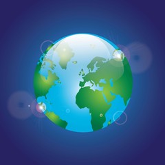 Earth, planet and nature icons