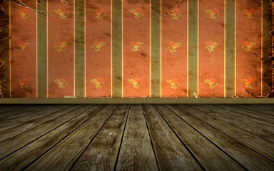 Tapetenraum - Orange Tapete