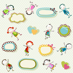 children playing background