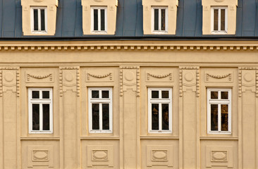 Windows of an old historic building
