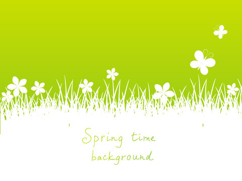 Green spring background