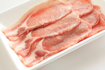 freshness sliced pork from Japan
