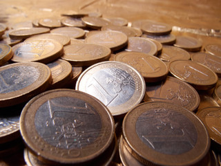 coins on the table