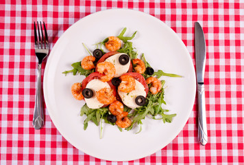 Shrimp salad plate