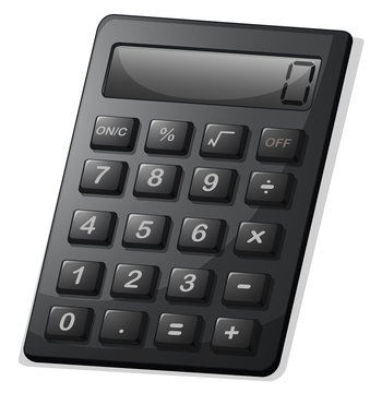 A gray calculator
