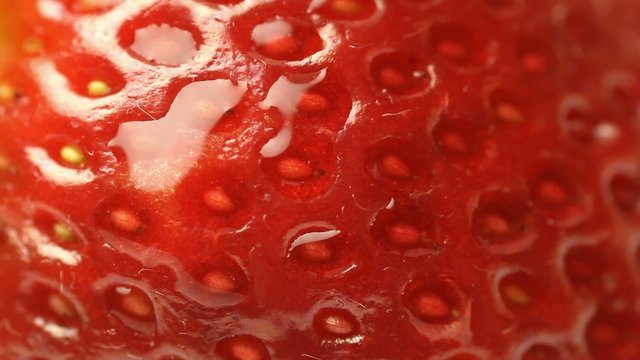 strawberry and water drop