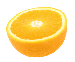 Half of fresh orange