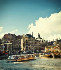 Fotobehang Amsterdamse grachten © Veronika Galkina