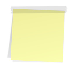 Notizzettel mit Klebestreifen