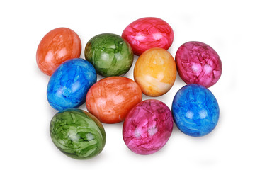 schöne bunte Ostereier