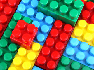 plastic building blocks