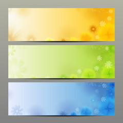 Abstract Flower Vector Background / Brochure Template / Banner