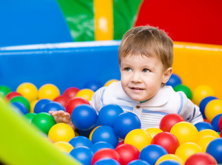 Fototapeta na wymiar Little boy on playground