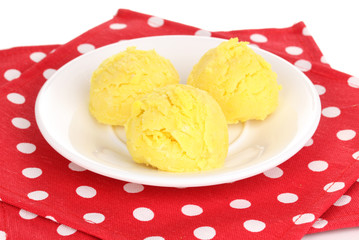 delicious ice cream close-up