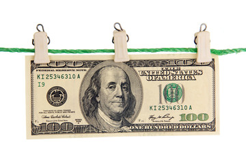 American banknotes.
