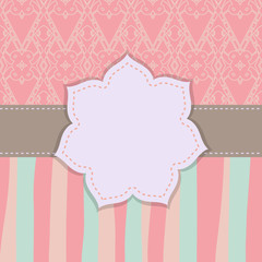 sweet background with patterns and a frame